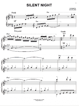 page one of Silent Night (Easy Piano)