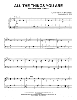 page one of All The Things You Are (Piano Solo)