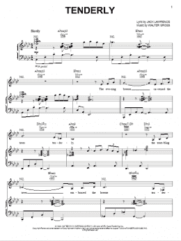 page one of Tenderly (Piano & Vocal)