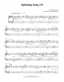 page one of Spinning Song (Educational Piano)