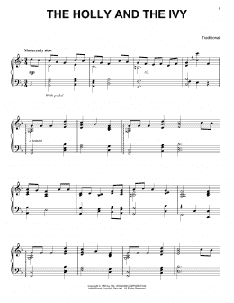 page one of The Holly And The Ivy (Piano Solo)