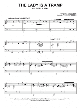 page one of The Lady Is A Tramp (Piano Solo)