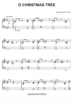 page one of O Christmas Tree (Piano Solo)