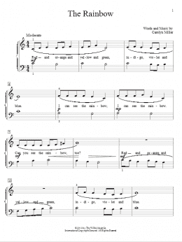 page one of The Rainbow (Educational Piano)