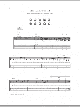 page one of The Last Fight (Guitar Tab)