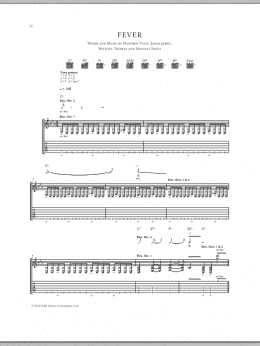 page one of Fever (Guitar Tab)