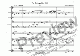 page one of The Robing of the Bride, 3rd movement