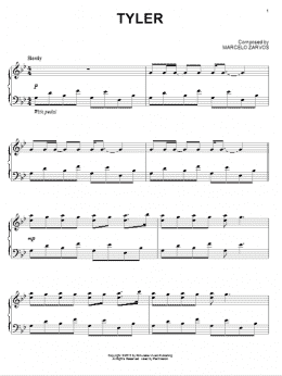page one of Tyler (Piano Solo)