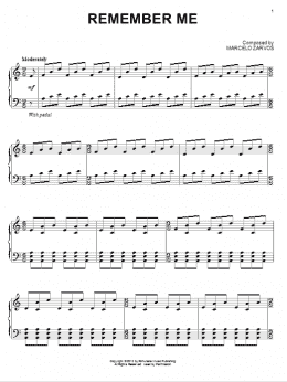 page one of Remember Me (Piano Solo)