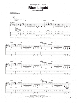 page one of Blue Liquid (Guitar Tab)