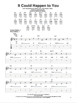 page one of It Could Happen To You (Easy Guitar Tab)