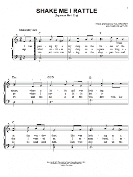 page one of Shake Me I Rattle (Squeeze Me I Cry) (Easy Piano)