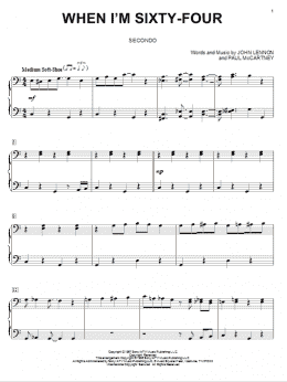 page one of When I'm Sixty-Four (Piano Duet)