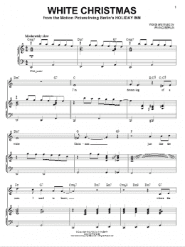 page one of White Christmas (Piano & Vocal)