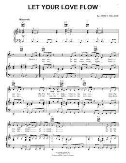 page one of Let Your Love Flow (Piano, Vocal & Guitar Chords (Right-Hand Melody))