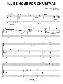 page one of I'll Be Home For Christmas (Piano & Vocal)