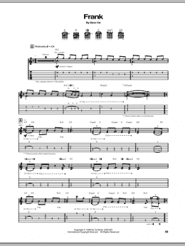 page one of Frank (Guitar Tab)