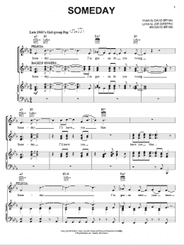 page one of Someday (Piano, Vocal & Guitar Chords (Right-Hand Melody))