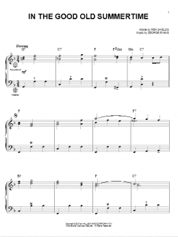 page one of In The Good Old Summertime (Accordion)