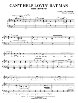 page one of Can't Help Lovin' Dat Man (Piano & Vocal)