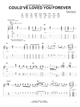 page one of Could've Loved You Forever (Guitar Tab)