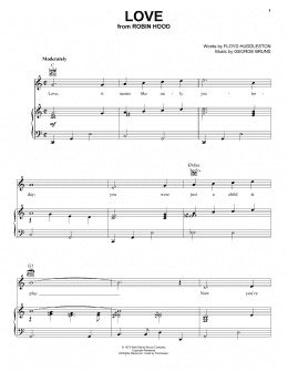 page one of Love (Piano, Vocal & Guitar Chords (Right-Hand Melody))