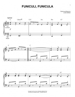 page one of Funiculi, Funicula (Accordion)