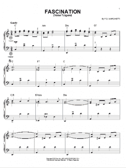 page one of Fascination (Valse Tzigane) (Accordion)