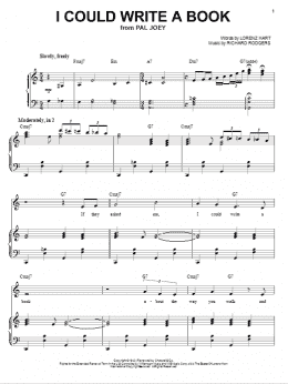 page one of I Could Write A Book (Piano & Vocal)