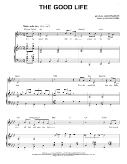 page one of The Good Life (Piano & Vocal)