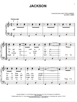 page one of Jackson (Easy Piano)