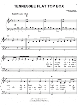 page one of Tennessee Flat Top Box (Easy Piano)