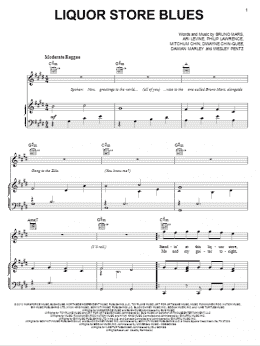 page one of Liquor Store Blues (Piano, Vocal & Guitar Chords (Right-Hand Melody))