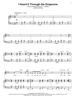 page one of I Heard It Through The Grapevine (Piano & Vocal)