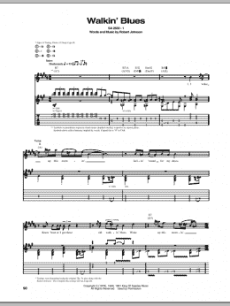 page one of Walkin' Blues (Guitar Tab)