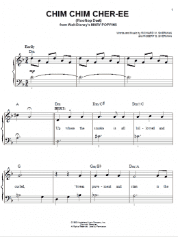 page one of Chim Chim Cher-ee (from Mary Poppins: The Musical) (Easy Piano)