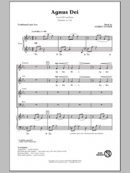 page one of Agnus Dei (SATB Choir)