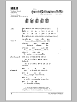 page one of Milk It (Guitar Chords/Lyrics)