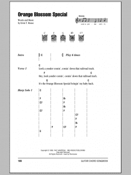 page one of Orange Blossom Special (Guitar Chords/Lyrics)