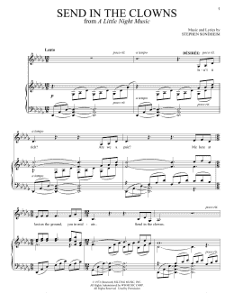 page one of Send In The Clowns (Piano & Vocal)