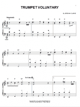 page one of Trumpet Voluntary (Accordion)