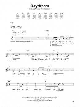 page one of Daydream (Easy Guitar)