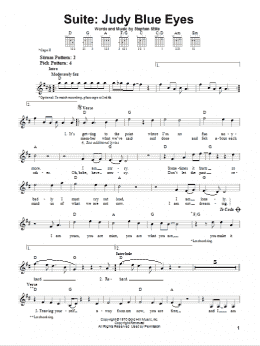 page one of Suite: Judy Blue Eyes (Easy Guitar)