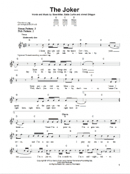 page one of The Joker (Easy Guitar)