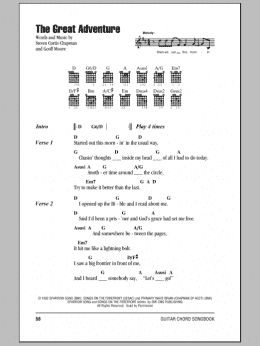page one of The Great Adventure (Guitar Chords/Lyrics)
