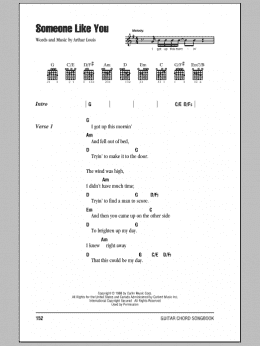 page one of Someone Like You (Guitar Chords/Lyrics)