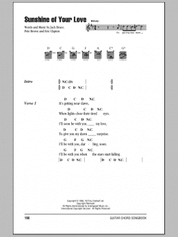 page one of Sunshine Of Your Love (Guitar Chords/Lyrics)