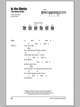 page one of In The Ghetto (The Vicious Circle) (Guitar Chords/Lyrics)