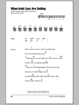 page one of When Irish Eyes Are Smiling (Guitar Chords/Lyrics)