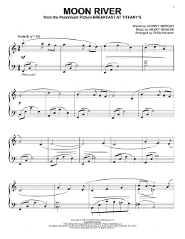 page one of Moon River (arr. Phillip Keveren) (Piano Solo)